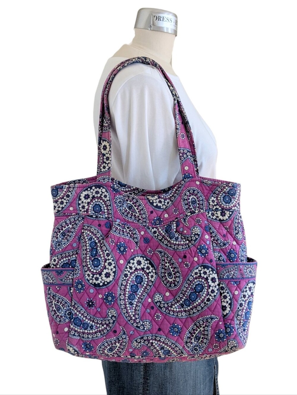 Vera Bradley Boysenberry Tote Bag - Picture 3 of 15